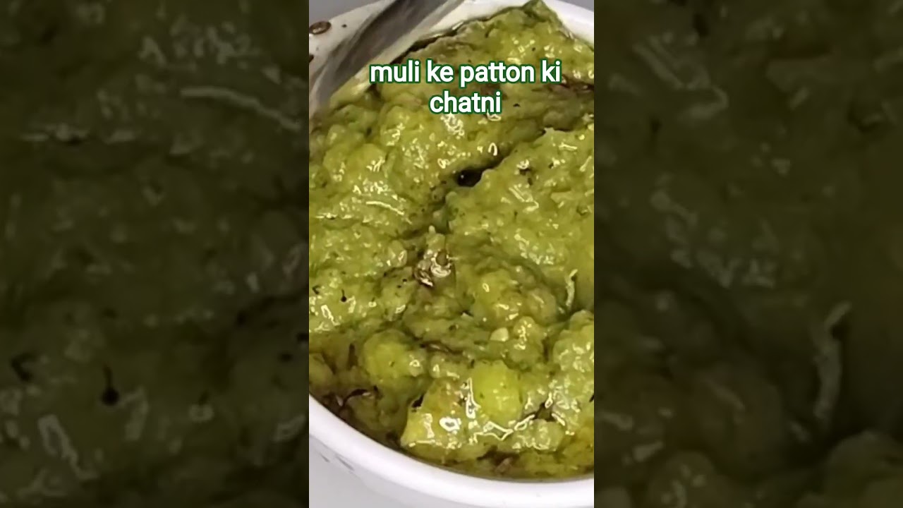 mooli ke patton ki chatni recipe 