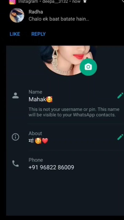 Girls WhatsApp Number #shorts #short #girls_respect_shayari #whatsapp