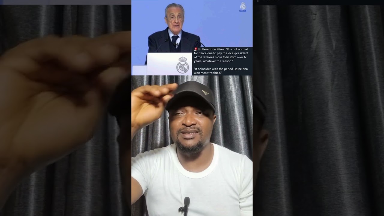 Florentino Perez has alleged that Barca paid vice president referees €8m for 17yrs 