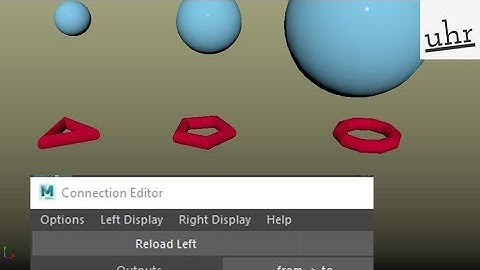 Maya: The Connection Editor