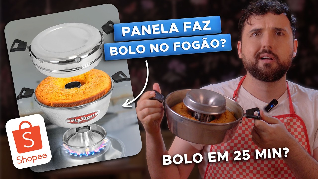 😱 COMPRAS DA SHOPEE PARA COZINHA | Testei Panela que Faz Bolo no Fogão | Vale a Pena?