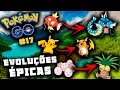 PGO: POKEMON GO #17 EVOLUÇÕES ÉPICAS ! GYARADOS , RAICHU , EXEGGUTOR ETC...