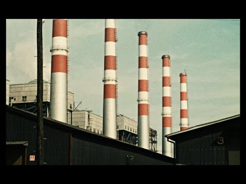 An Autumn Afternoon (1962) by Yasujirō Ozu, Clip: Opening Titles, Red chimney stacks and a corridor