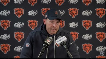 Ben Johnson PostGame Interview | Chicago Bears destroy Cleveland Browns 31-3