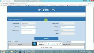UCH ING SOFT III PROYECTOS DE VENTAS MATSERVI screenshot 1
