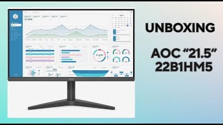 Unboxing do Monitor AOC &quot;21.5&quot; 22B1HM5