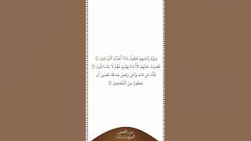 تلاوة في دقيقة سورة القصص الآيات من ٦٥ إلى ٦٧ بندر بليلة