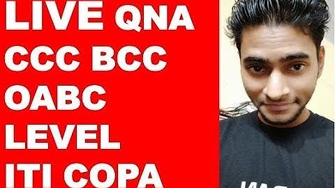 Nielit Ccc Bcc O A B C Level ITI Copa Ask Queries in hindi