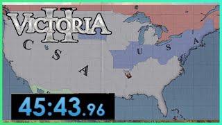 I speed run to the first American Civil War in Victoria 2