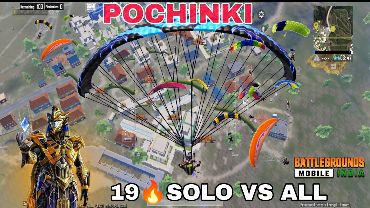 BEST LANDING IN POCHINKI 19🔥 HARDEST GAMEPLAY|4.2 UPDATE #bgmi #youtube #gaming 