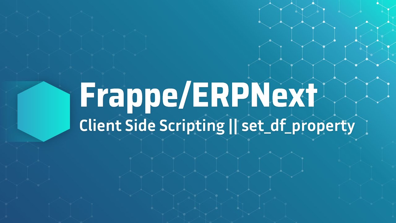 Client Side Scripting || set_df_property - YouTube