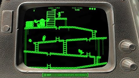 FALLOUT 4 Donkey Kong Easter Egg Location! (Red Menace)