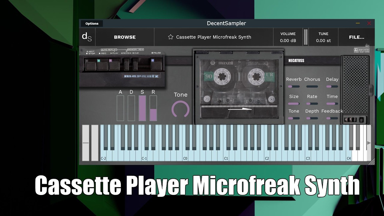 Necatuss「Cassette Player Microfreak Synth」シンプルなシンセパッド