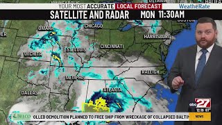 Dan's Monday Midday Forecast