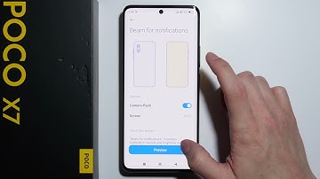 Poco X7: How to Enable Camera Flashlight Notifications?