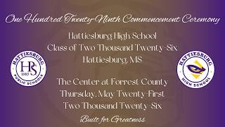 Hattiesburg High School Class of 2026 Graduation