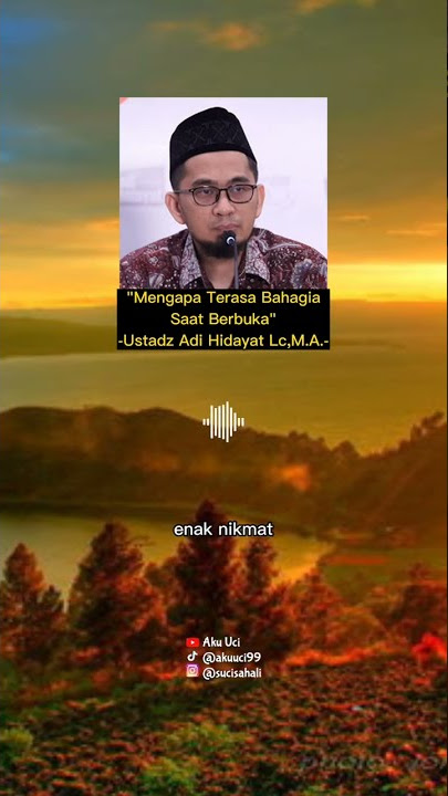 UAH - TERASA BAHAGIA SAAT BERBUKA PUASA #shorts #kajianislam #storywa #ustadzadihidayat #viraltiktok