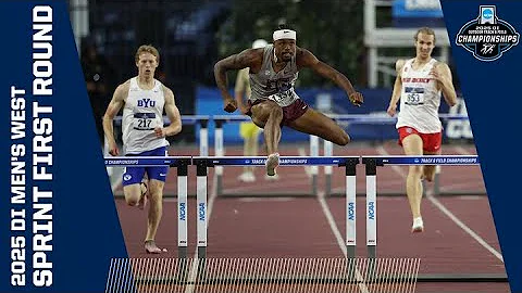 Every men's West sprint first round race from 2025 NCAA outdoor track and field championships