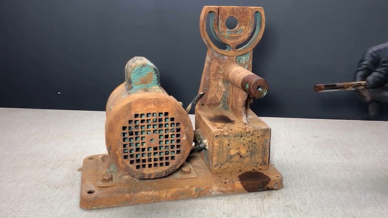 Rusty Vintage Belt Sander Machine - Restoration