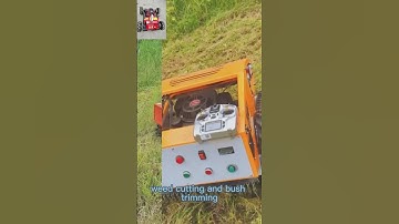 7Hp 7.5HP 9HP 15HP gasoline engine walking speed 0~6Km/h RC robot brush cutter