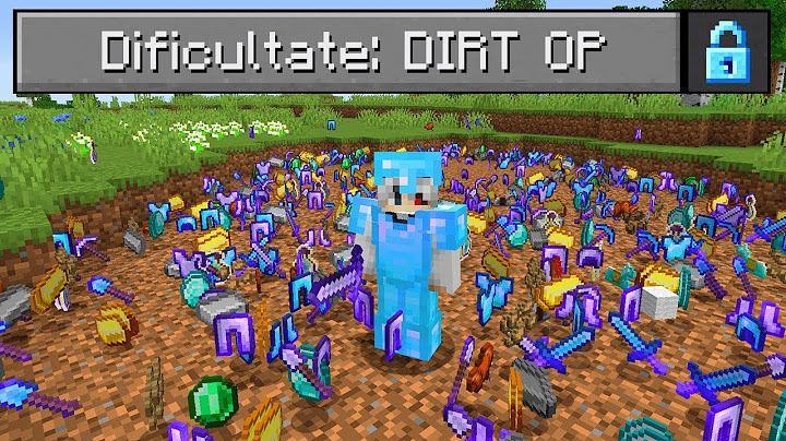 Bat Minecraft Dar DIRT-ul Este OP!