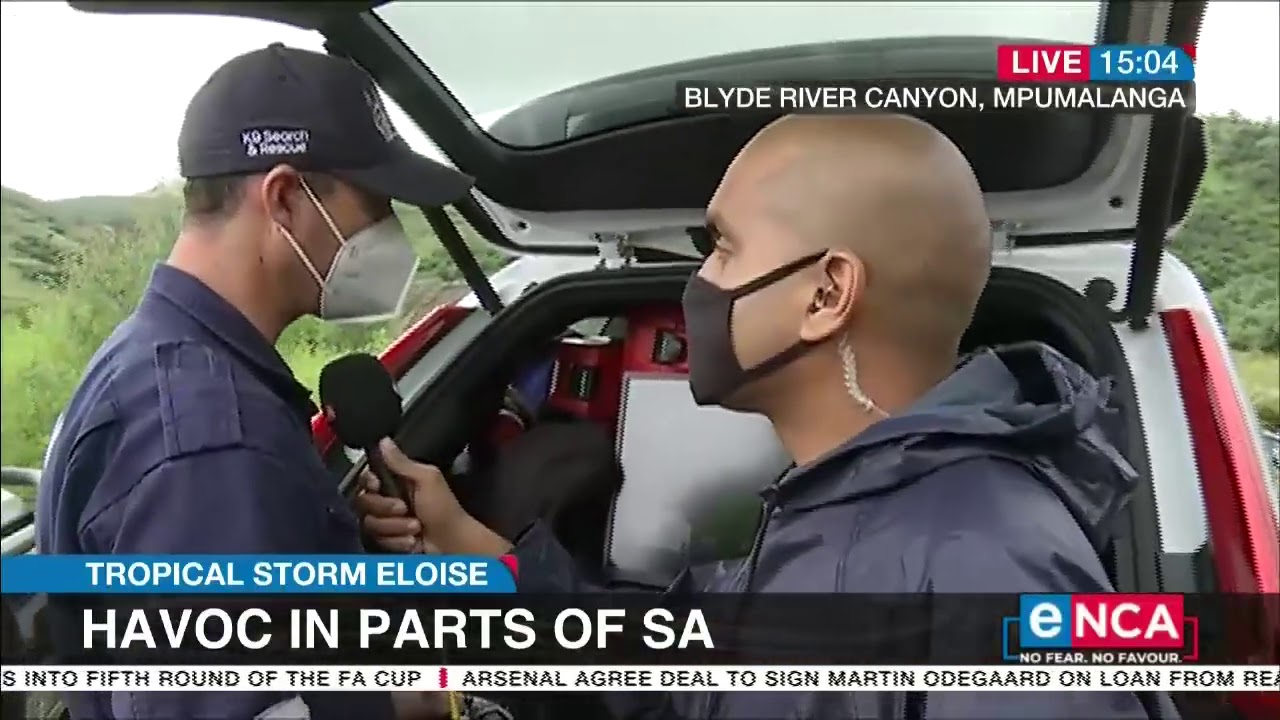 Tropical storm Eloise brings heavy rains and strong winds to parts of SA