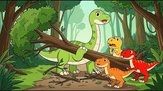Good Dinosaur : HUGE FALLEN TREE BLOCKS THE PATH?! 🌳🦕 Dino Team To The Rescue! | Good Dinosaur Toons