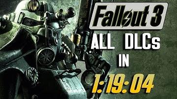 Fallout 3 All DLCs Speedrun in 1:19:04 (Former World Record)