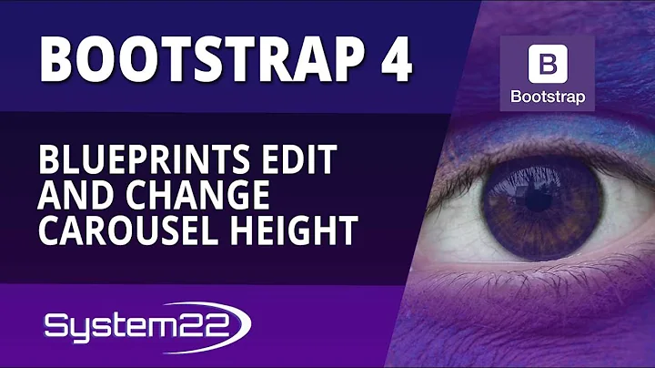 Bootstrap 4 Blueprints Edit And Change Carousel Height