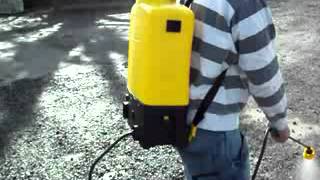 Power Sprayer with pressure switch  and battery level indicator