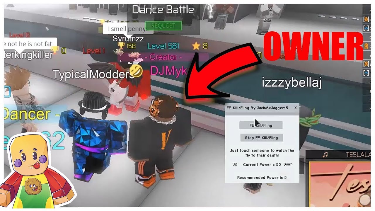 Fe Kill Fling Roblox Exploit With Admin Commands By Disgusting Disney - roblox dollhouse rp script