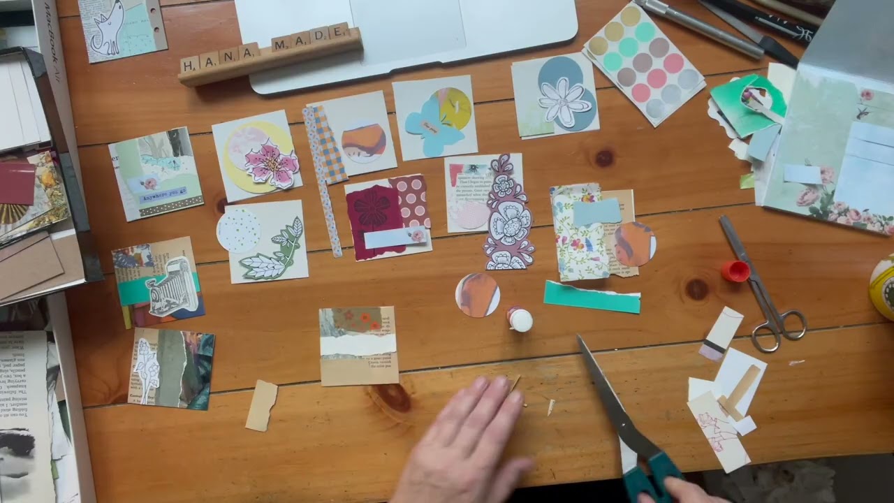 Recycling cereal box - creating mini junk journal