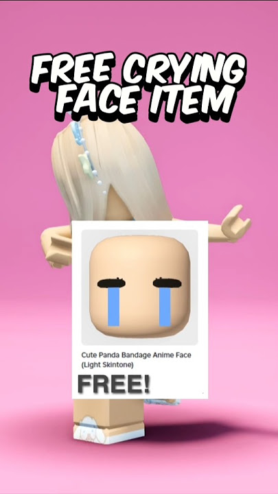 FREE CRYING FACE ROBLOX #roblox #freeitems #robux