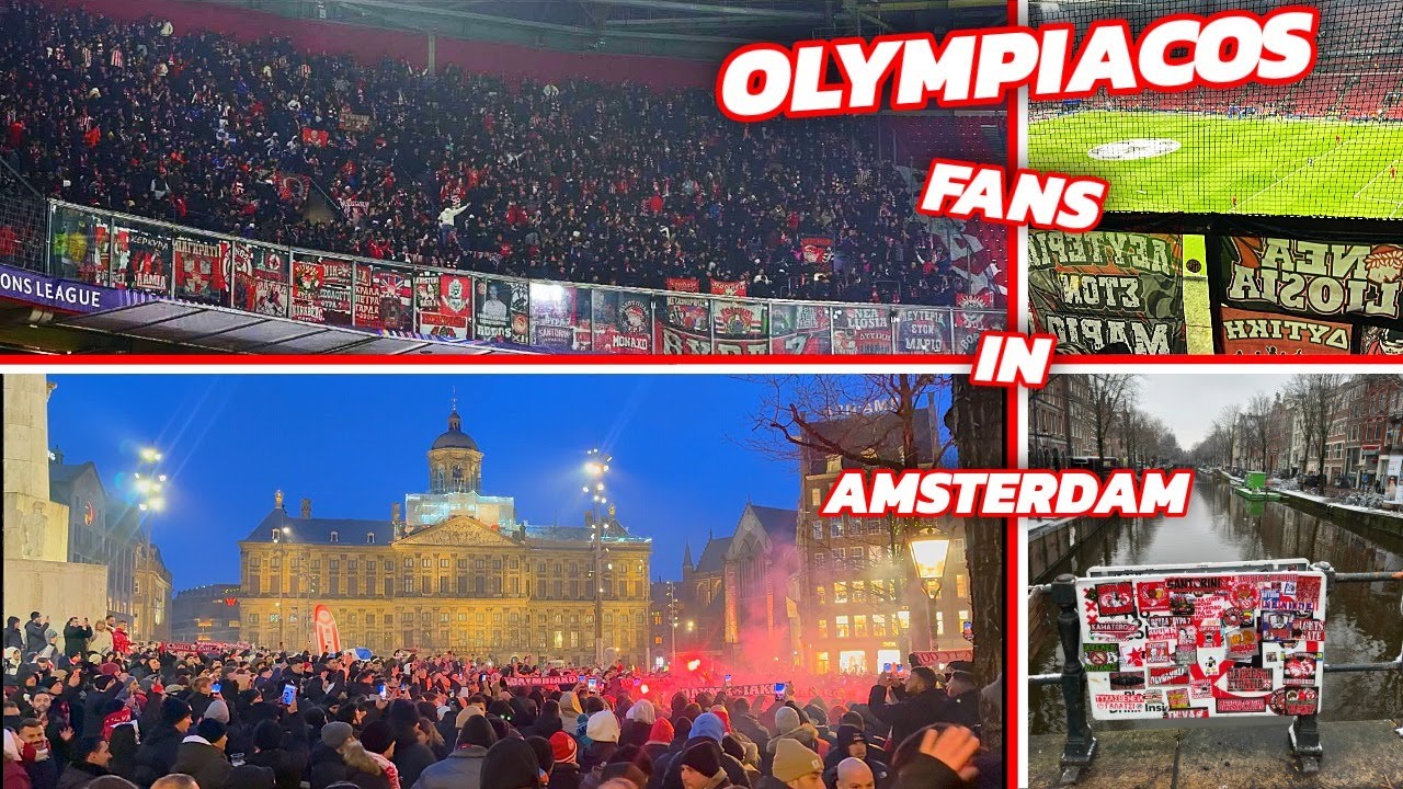 Olympiacos Fans TAKE OVER Amsterdam🔥