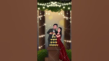 Caricature Reception Invitation Video | Reception Party Invitation Video | IM-2034