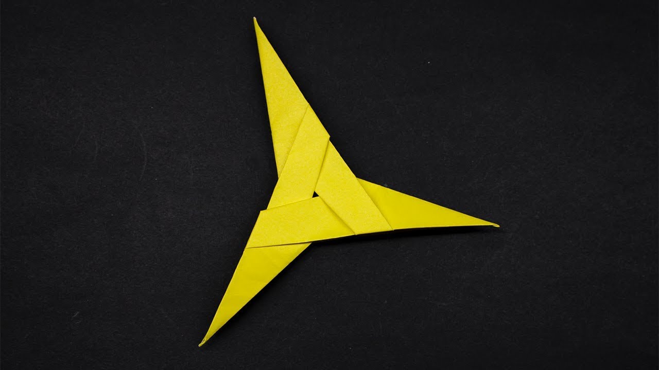 Easy Origami Ninja Stars 3 points How to make YouTube