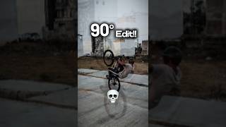 90° wheelie, #cycle #minivlog #shorts