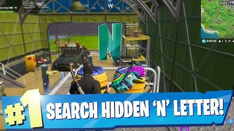 Search Hidden "N" found in The Lowdown Loading Screen Location Guide - Fortnite Chapter 2