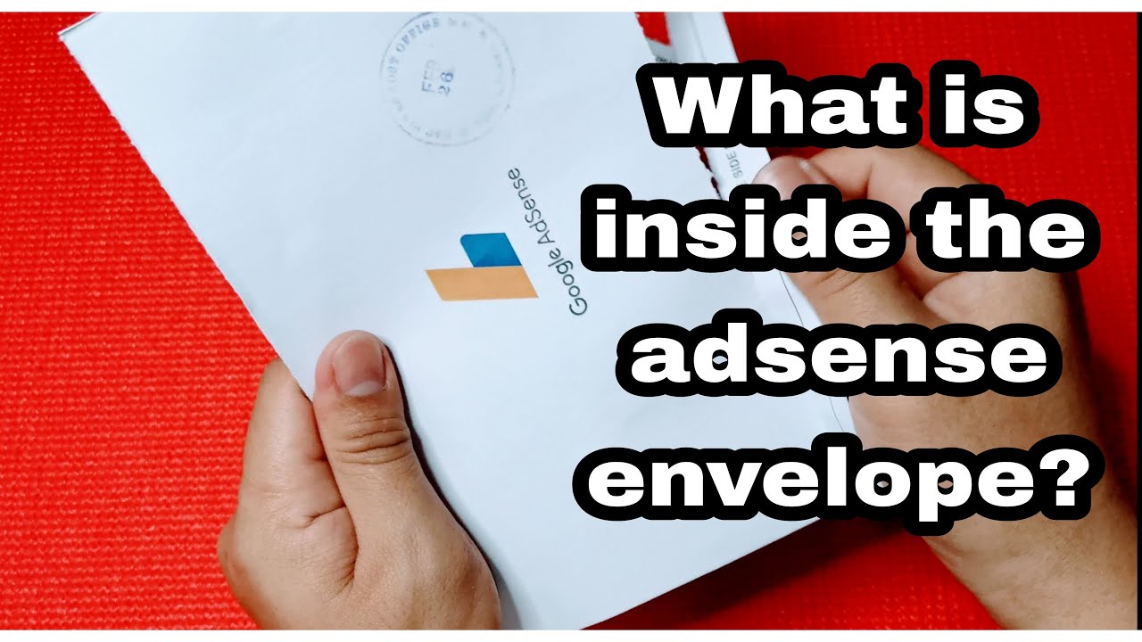 What is inside the Google adsense envelope | youtube Monetization | Hoo ...