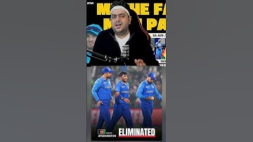 Afghanistan eliminates the champion trophy 🥹😭 #india #afganistan #championstrophy #ct2025 #icc
