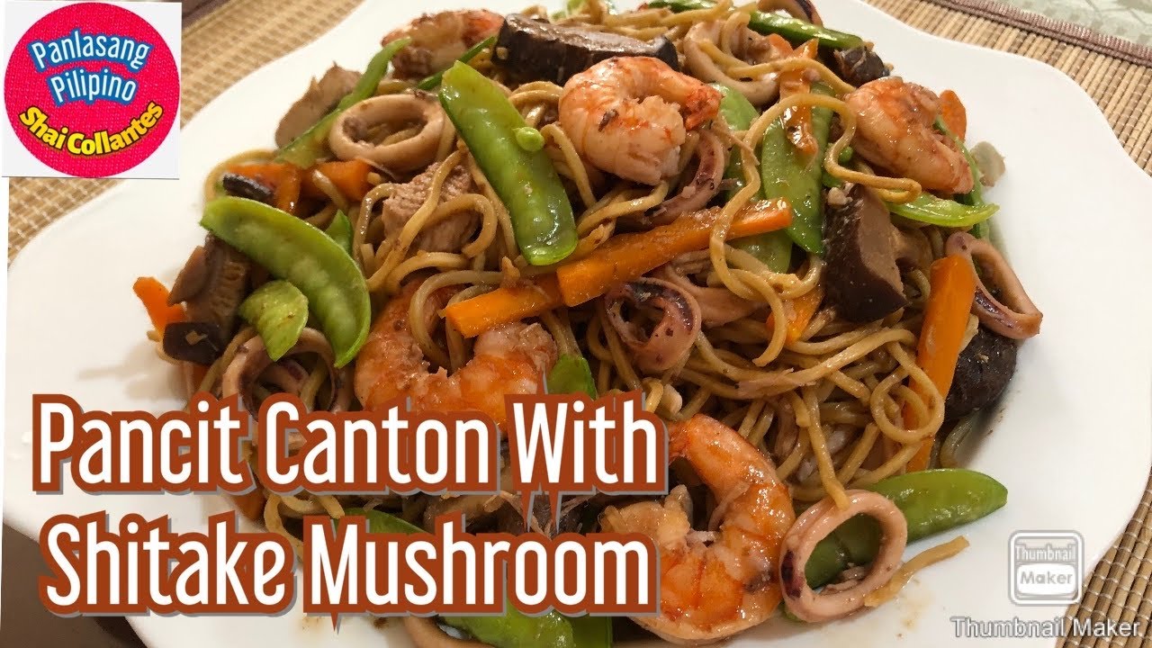 043 PANCIT CANTON SPECIAL WITH SHITAKE MUSHROOM RECIPE