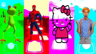 Crazy Frog  Spider Man  Hello Kitty  Blippi  Tiles hop EDM Rush?