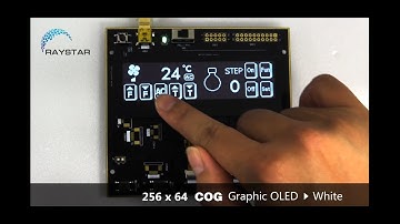 [REX025664D-CTP] Raystar 3.55 inch 256x64 OLED Display Module with Touch Panel