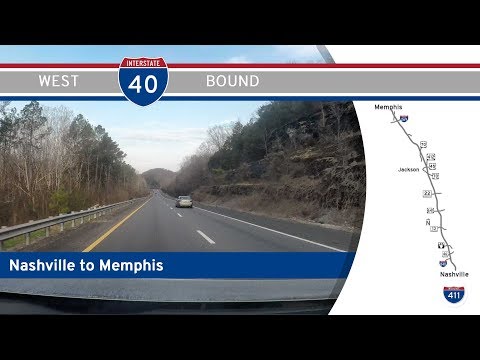 Interstate 40 - Nashville to Memphis - Tennessee |  Drive America's Highways 🚙