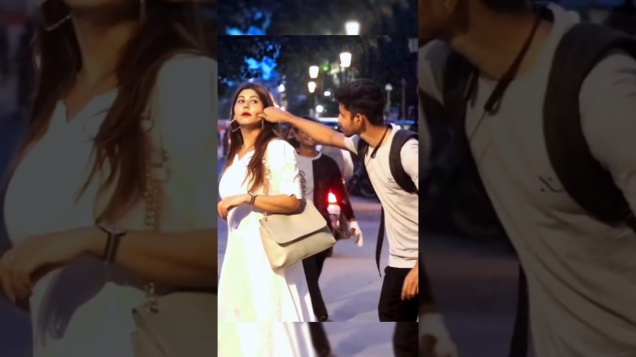 Pulling Cheek Prank On Cute Girl 😍 || Wait For 🔚 || Faizu Prank || 
