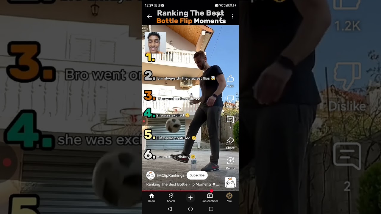 Reaction to the best Bottom Flip