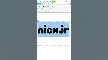 How to draw Nick Jr. logo using MS Paint #shorts
