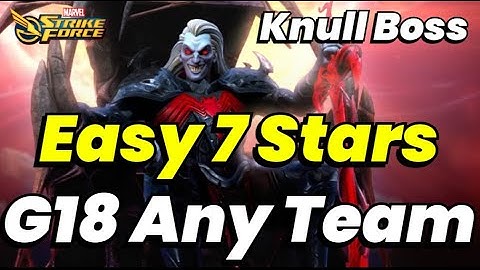 EASY KNULL 7 Stars Guide! ANY G18 Team WORKS! No Brimstone Needed! Nov 2025 | MARVEL Strike Force