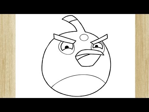 Vídeo: Como Desenhar Um Pássaro Preto Do Jogo Angry Birds