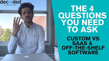 Custom software vs SAAS & off-the-shelf solutions - which is better??